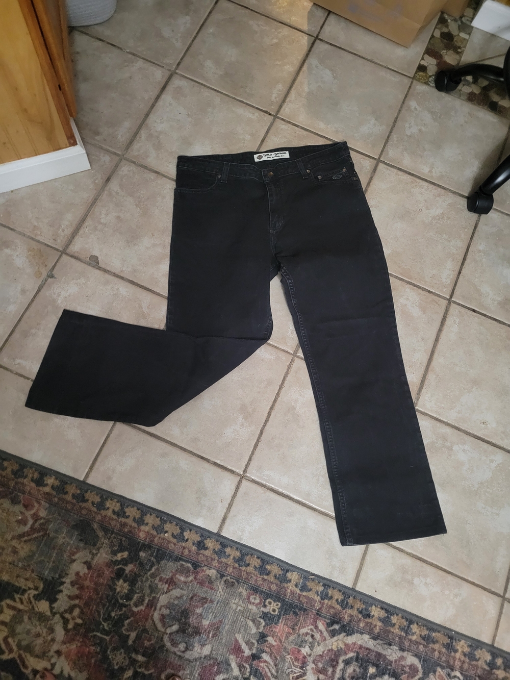 Harley-Davidson Men's Black Relaxed Jeans